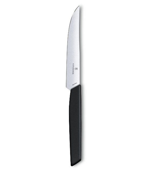 Нож кухонный Victorinox Swiss Modern (6.9003.12) стальной для стейка лезв.120мм прямая заточка черный