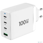 Зарядное устройство Cablexpert MP3A-PC-66 100Вт GaN, 5A, QC5.0/PD, 3xType-C, 1xUSB, белый, коробка, фото9