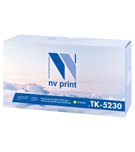 Картридж NVPrint совместимый Kyocera TK-5230 Yellow для ECOSYS P5021cdw/P5021cdn/M5521cdw/M5521cdn (2200k)