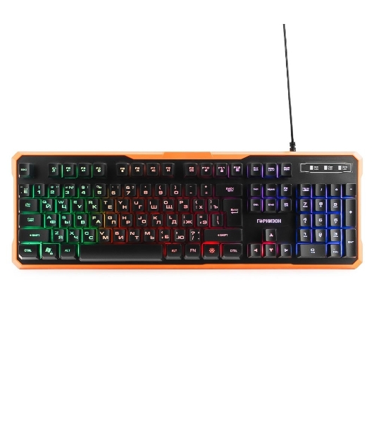 Клавиатура Гарнизон GK-320G проводная, USB Type-A, чёрный