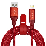 Кабель Crown USB - Lightning CMCU-3103L red, фото 1