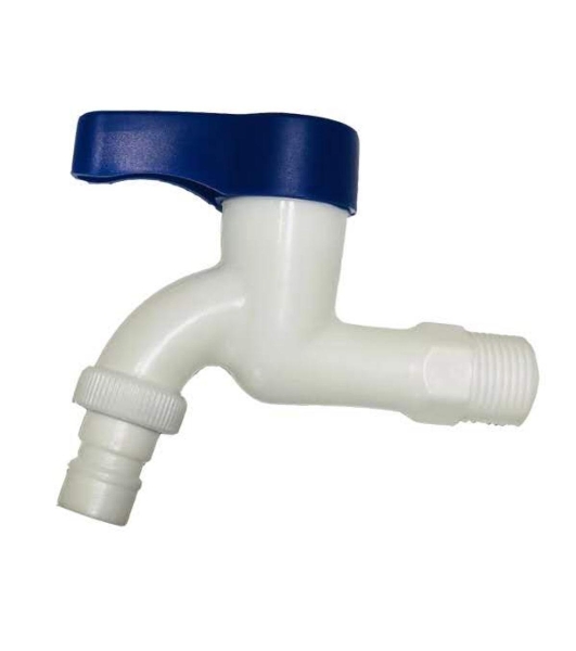 Кран водоразборный 3/4 , из высокопрочного пластика PL3KR-3/4 - БЕЛЫЙ