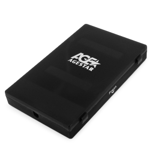 Контейнер для HDD AgeStar Внешний корпус 2.5' SATA HDD/SSD AgeStar SUBCP1 черный USB 2.0, пластик, черный, безвинтовая конструкция 10610