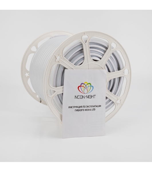 Гибкий неон Neon-night LED SMD, форма – D, 16х16 мм, белый, 120 LED/м, бухта 50 м