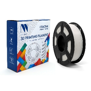Филамент NVPrint PLA White для 3D печати диаметр 1.75мм длина 330 метров масса 1 кг
