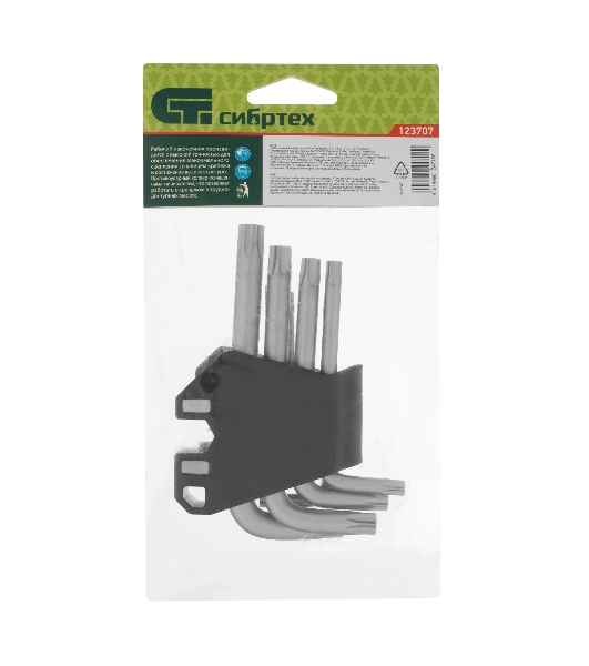 Набор ключей имбусовых Torx-Tempered Сибртех TT10-50, CrV, 9 шт.