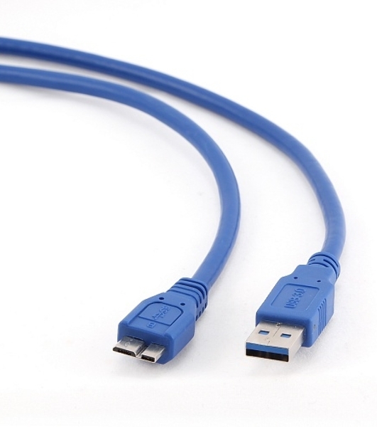 Кабель Gembird/Cablexpert USB 3.0 Pro, AM/microBM 9P, 0.5м, экран, синий