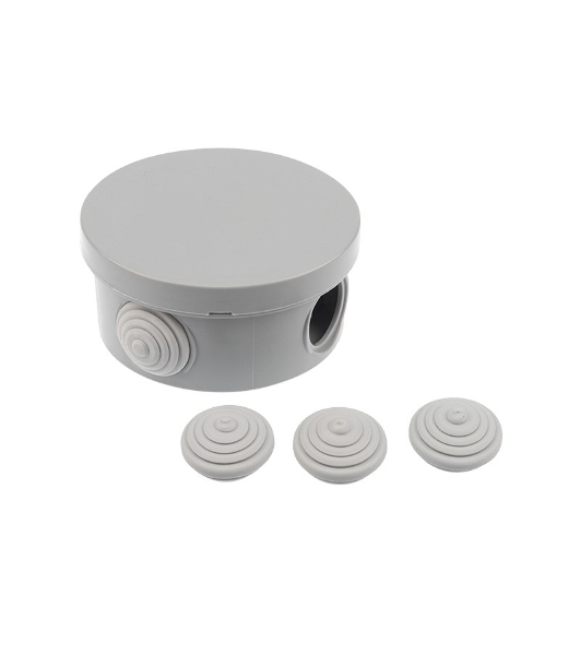 Коробка распаячная Rexant ОУ, D 85х40 мм, IP54 (УПр 85/40.1.3)
