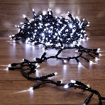 Гирлянда Neon-night 'Кластер' 10 м, 400 LED, черный каучук, IP67, соединяемая, цвет свечения белый, фото 1