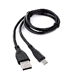 Кабель USB 2.0 Cablexpert CCB-USB2-AMCMO1-1MB, AM/Type-C, издание Classic 0.1, длина 1м, черный, блистер, фото 1