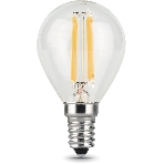 Лампа светодиодная филаментная Gauss Filament 11Вт цок.: E14 шар 220B 4100K св. свеч. белый нейт. (упак.: 10 шт), фото6