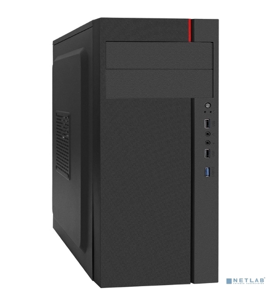 Компьютерный корпус Miditower ExeGate AA-440U-AA400 (ATX, AA400 8 см, 2*USB+1*USB 3.0, аудио, черный)