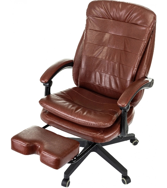 Кресло Бюрократ T-9950MSG-F/BROWN-PU коричневый, экокожа
