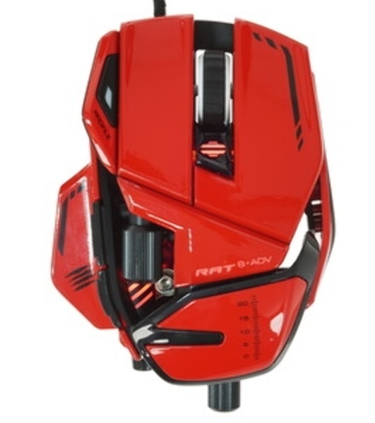 Мышь проводная Mad Catz R.A.T. 8+ ADV красный, 20000 dpi, USB, кнопки - 11