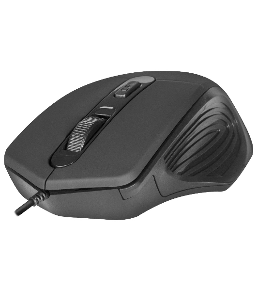 Мышь проводная Defender Datum MB-347 черный, 1600 dpi, USB, кнопки - 4