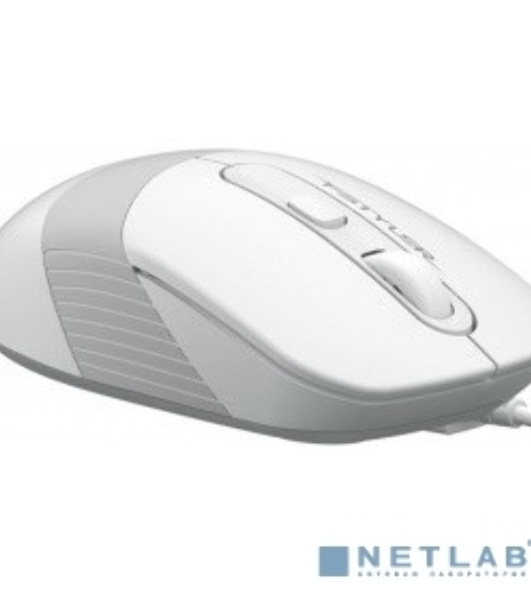 Мышь проводная A4Tech Fstyler FM10 белый/серый, 1600 dpi, USB, кнопки - 4