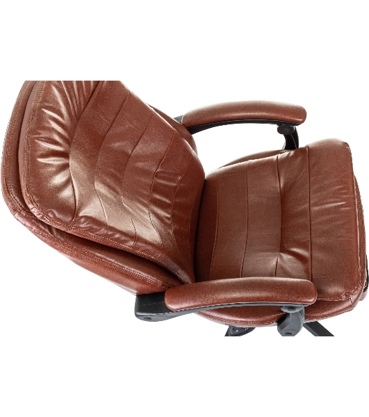 Кресло Бюрократ T-9950MSG-F/BROWN-PU коричневый, экокожа