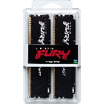 Оперативная память Kingston Fury Beast, DDR5, 128Gb (4x32Gb), 5200MHz, CL40, DIMM, радиатор, черный, фото6