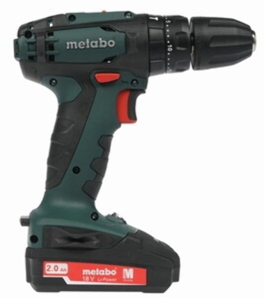 Дрель-шуруповерт Metabo SB 18 602245560, 18 В, 2 Ач, 48Нм, щеточный, ударный