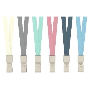 Шнур для пропуска Deli 8352blue 45х1 см нейлон синий (упак.: 12 шт) пластиковый пакет