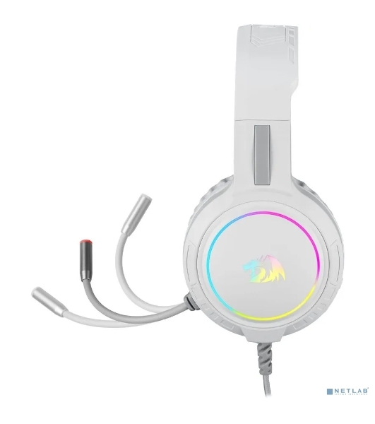 Гарнитура Redragon Mento белый, проводная, USB / 2 x mini jack 3.5 мм, подсветка