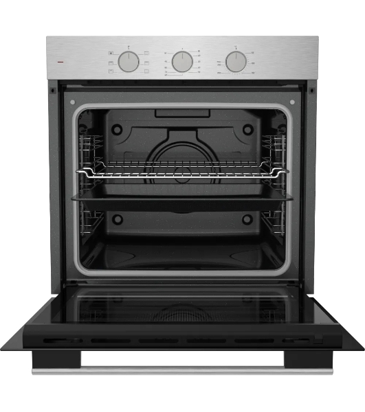Духовой шкаф электрический Kuppersberg HF 603 BX 60 см, 80 л, High-Tech, 6 режимов, паровая очистка, черный + нерж. сталь