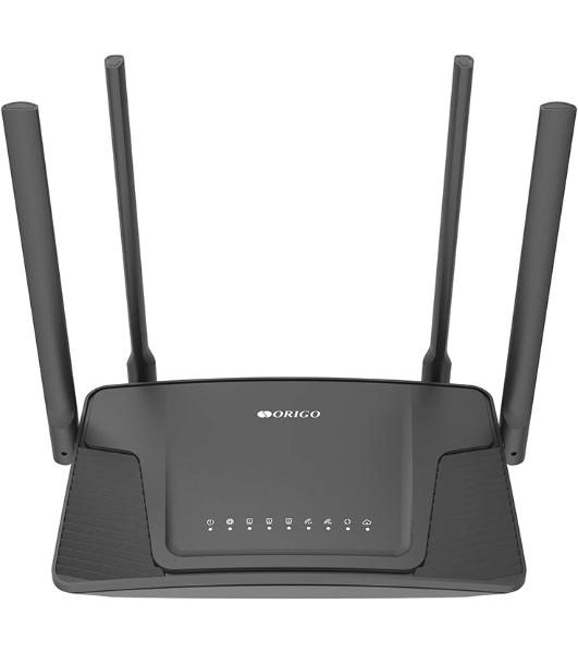 Двухдиапазонный Wi-Fi 6 маршрутизатор AX1500, 1x1000Base-T WAN, 3x1000Base-T LAN, 4 внешние антенны 5 dBi