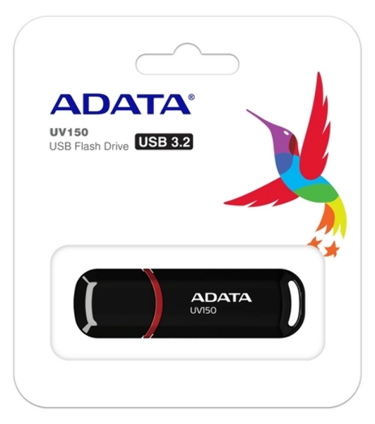 Флешка USB ADATA UV150 (AUV150-32G-RBK), 32Gb, USB 3.0, R/W 100/30, черный