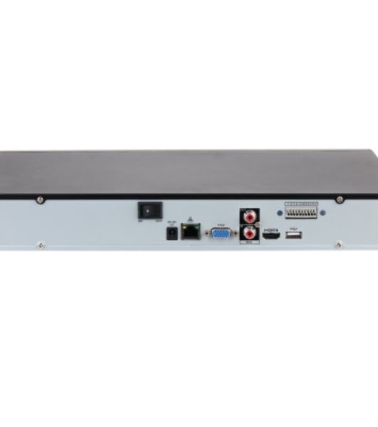 Видеорегистратор IP 32-канальный DAHUA 4K и H.265+. Входящий поток до 160 Мбит/с; сжатие: Н.265+/H.265+, H.265, H.264+, H.264+/H.264; разрешение записи до 12Мп; накопители: 2 SATA III до 20Тбайт; воспр