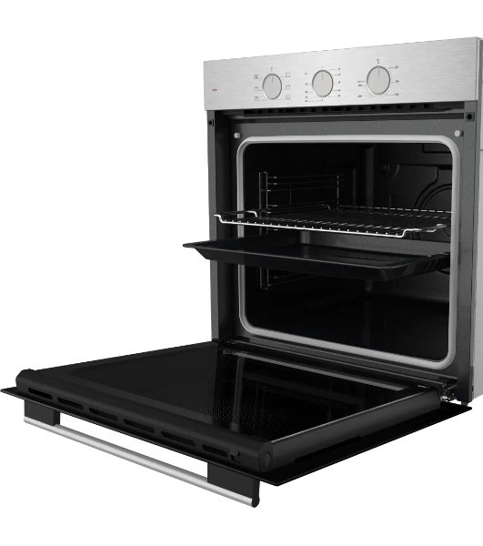 Духовой шкаф электрический Kuppersberg HF 603 BX 60 см, 80 л, High-Tech, 6 режимов, паровая очистка, черный + нерж. сталь