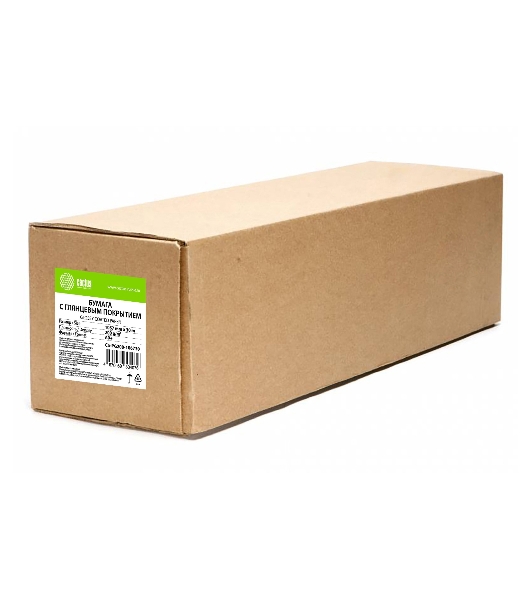 Бумага Cactus CS-PG200-106730 42'(A0+) 1067мм-30м/200г/м2/белый глянцевое универсальная (с покрытием)