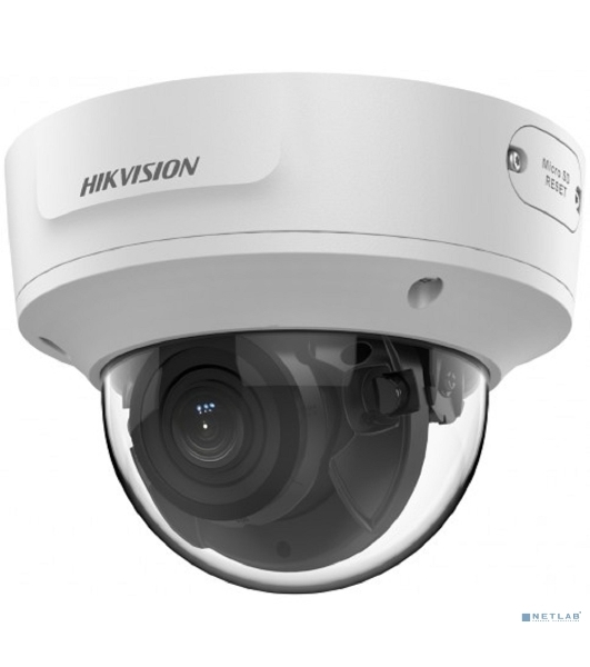 Уличная купольная IP-камера Hikvision 8Мп с EXIR-подсветкой до 40м и технологией AcuSense1/2,8' Progressive Scan CMOS; вариообъектив 2.8-12мм; угол обзора 108°~30°; механический ИК-фильтр; 0.005лк@F1