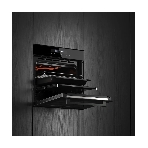 Встраиваемый духовой шкаф Kuppersberg HT 613 Black, High-Tech, объем 72 л, 12 режимов работы, быстрый нагрев, телескопические направляющие, доводчик двери, таймер, термощуп, 3 стекла в дверце, сенсорное управление, блокировка от детей, энергоэффективность А+, черный, фото2