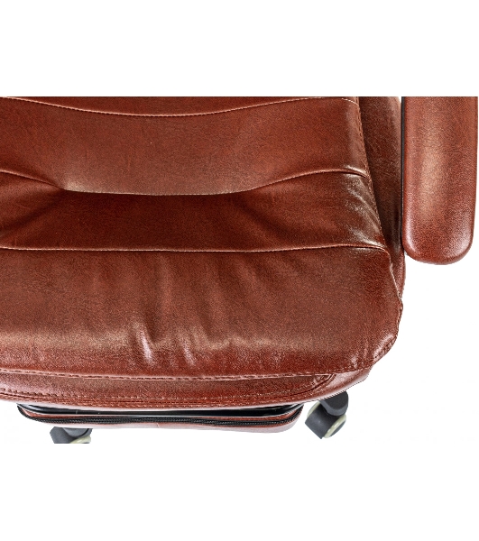 Кресло Бюрократ T-9950MSG-F/BROWN-PU коричневый, экокожа