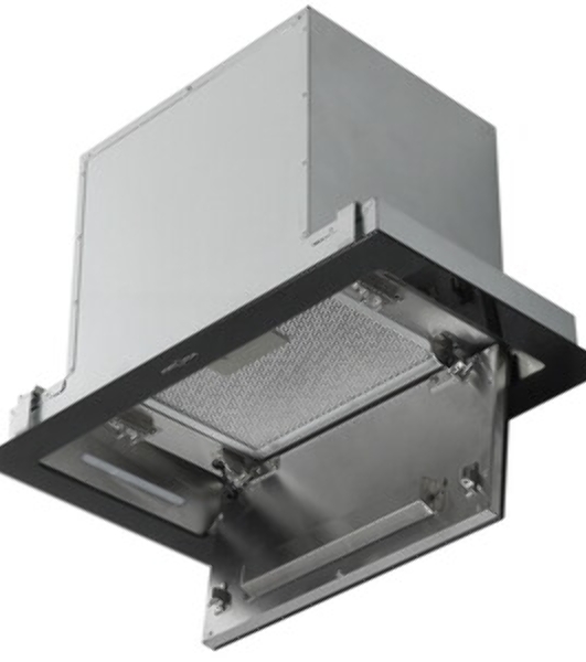 Вытяжка встраиваемая Krona Selina 600 Glass S черный, 52 см, 1300 куб. м/ч, 61 дБ