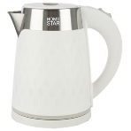 Чайник электрический Homestar HS-1021, 1500 Вт, 1.7 л, нержавейка+пластик, белый, двойной корпус, фото7