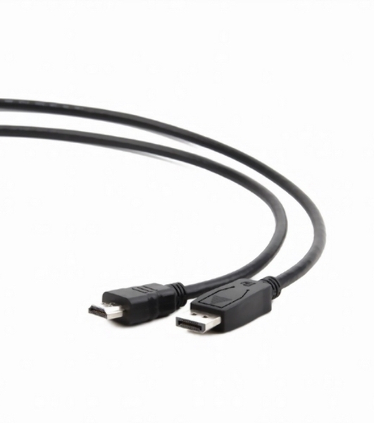Кабель DisplayPort-HDMI Gembird/Cablexpert 1,8м, 20M/19M, черный, экран, пакет