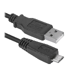 Кабель Defender USB08-06 USB 2.0 кабель для соед. USB 2.0 AM-MicroBM,1.8м, PolyBag, фото3