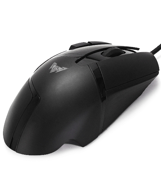 Мышь проводная Crown CMGM-901 черный, 4800 dpi, USB, кнопки - 8