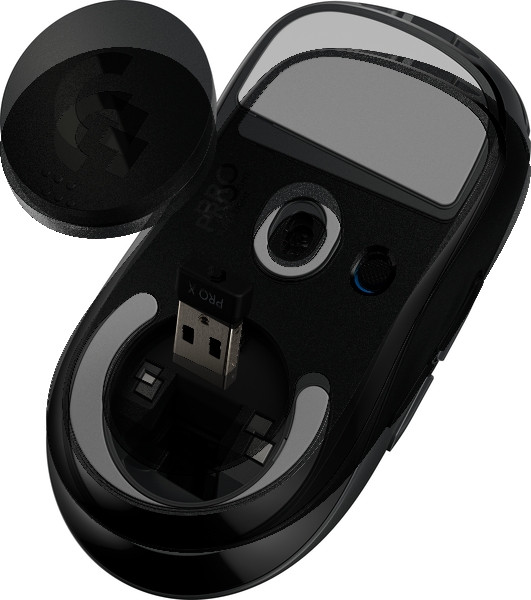 Мышь беспроводная Logitech G PRO X SUPERLIGHT черный, 25600 dpi, радиоканал, USB, кнопки - 5