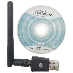 Сетевой адаптер WiFi Digma DWA-N300E N300 USB 2.0 (ант.внеш.съем) 1ант. (упак.:1шт), фото 1