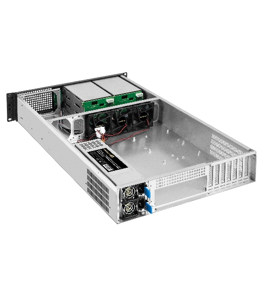 Серверный корпус ExeGate Pro 2U660-HS06 (RM 19', высота 2U, глубина 660, Redundant БП 2x550W, 6xHotSwap, USB)