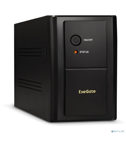 Источник бесперебойного питания ExeGate EX292613RUS SpecialPro UNB-2200.LED.AVR.2SH.RJ.USB 2200VA/1300W,LED, AVR,2*Schuko, RJ45/11, USB, металлический корпус, черный