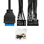 Компьютерный корпус Minitower ExeGate BAA-303U-UNS450 (mATX, БП UNS450 с вент. 12см, 2хUSB+1хUSB 3.0, HD Audio, черный), фото7