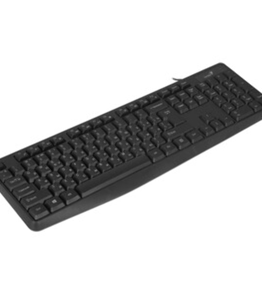 Комплект клавиатура+мышь Genius KM-170 проводной, USB, 1000 DPI, чёрный