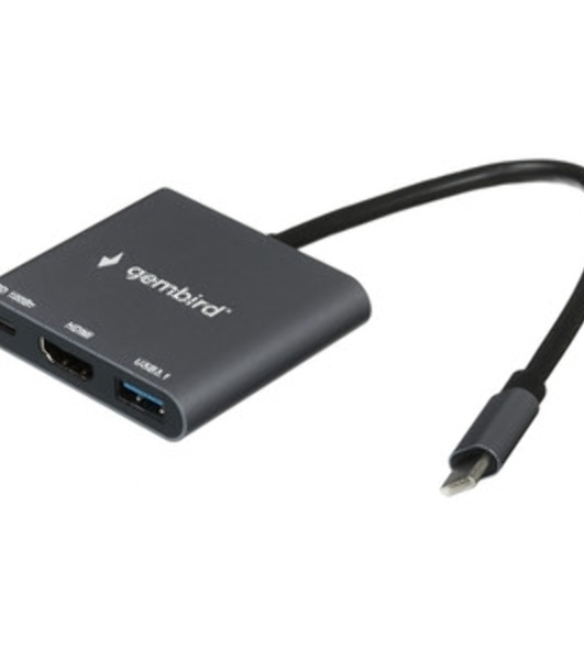 Док-станция Gembird UHB-D2, USB Type-C, USB Type-C PD100W, HDMI, USB Type-C