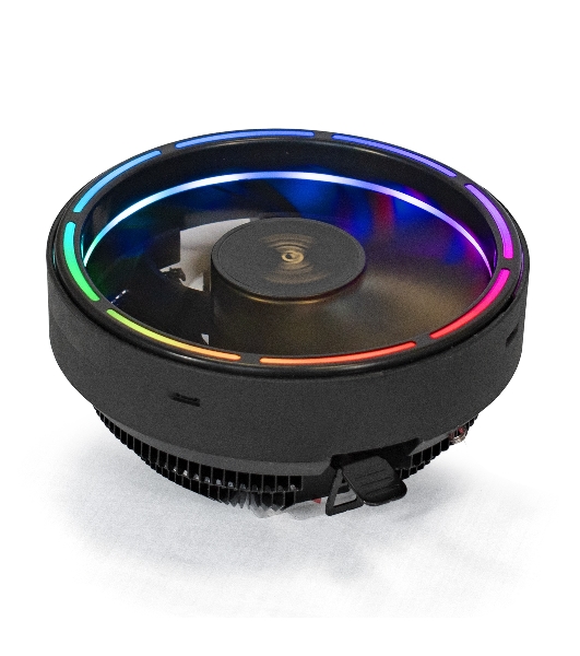 Кулер для процессора ExeGate Dark Magic EE126A-RGb черный, 120 мм, алюминий, 1800 об/мин, 18 дБ, 3 pin, 100 Вт, 95 мм
