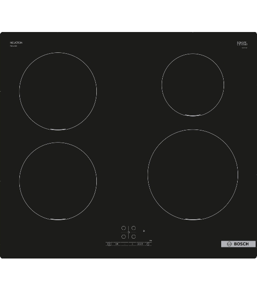Индукционная варочная панель Bosch Serie 4 PUE611BB5E, индукционные, независимая, черный