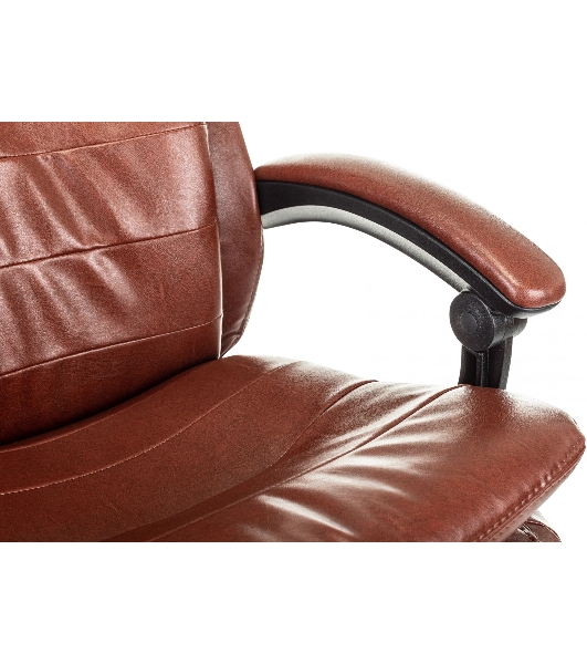 Кресло Бюрократ T-9950MSG-F/BROWN-PU коричневый, экокожа