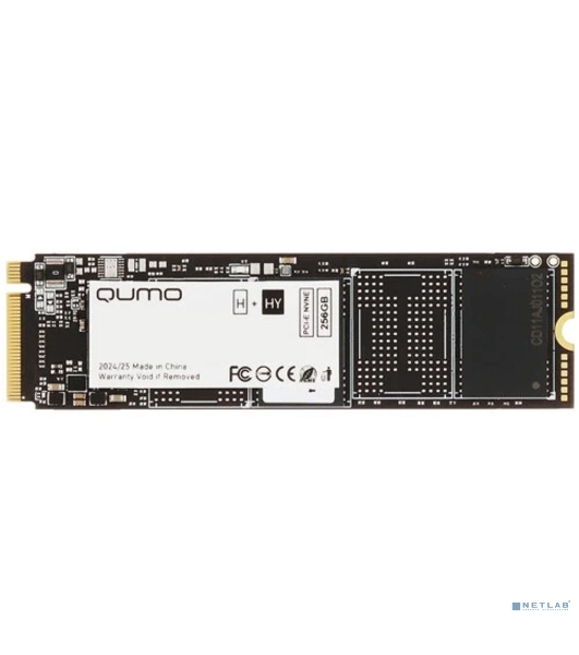Накопитель SSD QUMO Novation, 256Gb, M.2 2280, PCIe 3.0 x4, NVMe, R/W 3100/1290